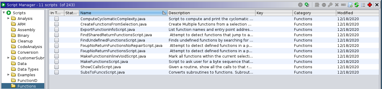 Script Window Functions
